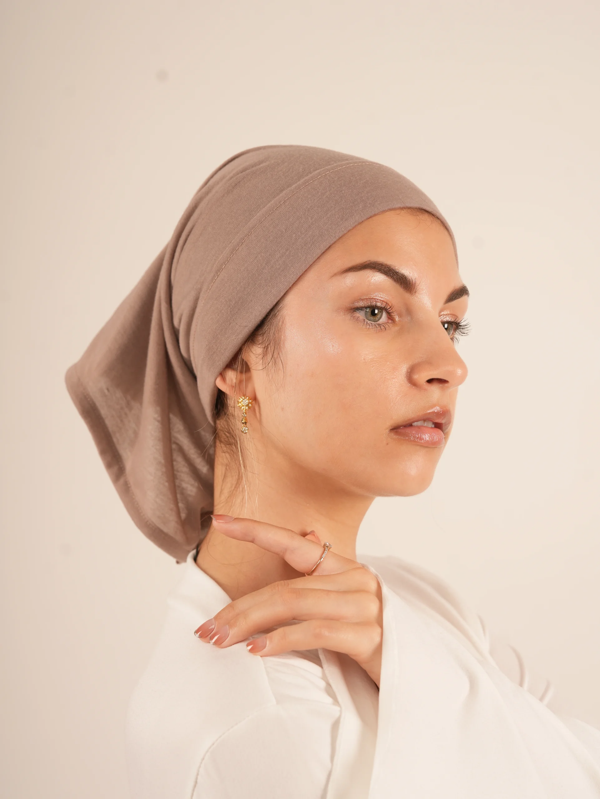 Cotton Undercap Taupe scaled